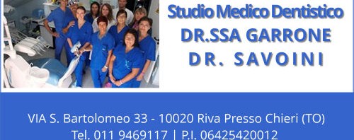 Lo Studio Medico Dentistico Garrone & Savoini sostiene il GS Pino Volley!