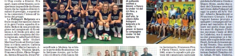 GS Pino Volley: buona prestazione a Rimini!